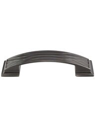 Aberdeen Cabinet Pull - 3 3/4 inch Center-to-Center in Brushed Black Nickel.